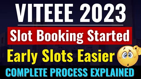 VITEEE Slot Booking 2023 .